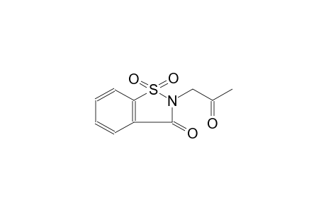 2-Acetonyl-1,2-benzisothiazolin-3-one, 1,1-dioxide