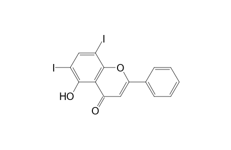 5-HYDROXY-6,8-DIIODO-2-PHENYLCHROMONE