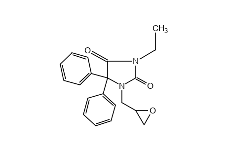 5,5-diphenyl-1-(2,3-epoxypropyl)-3-ethylhydantoin