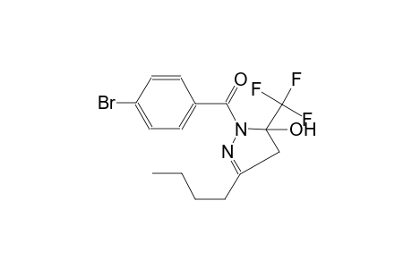 1-(4-bromobenzoyl)-3-butyl-5-(trifluoromethyl)-4,5-dihydro-1H-pyrazol-5-ol