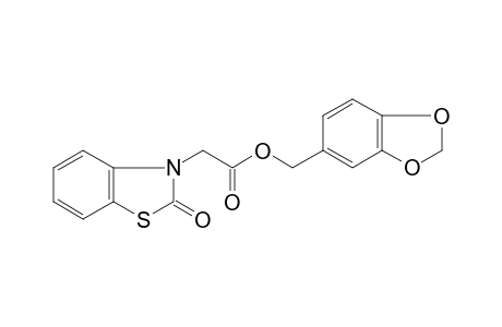 1,3-benzodioxol-5-ylmethyl (2-oxo-1,3-benzothiazol-3(2H)-yl)acetate