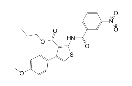 propyl 4-(4-methoxyphenyl)-2-[(3-nitrobenzoyl)amino]-3-thiophenecarboxylate