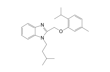 1H-Benzoimidazole, 2-(2-isopropyl-5-methylphenoxymethyl)-1-(3-methylbutyl)-