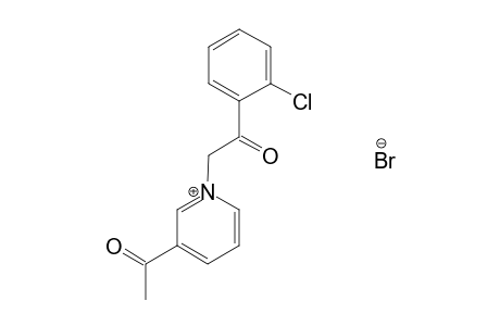 3-acetyl-1-(o-chlorophenacyl)pyridinium bromide
