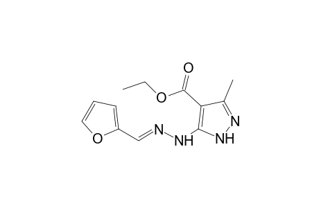 5-(furfurylidenehydrazino)-3-methylpyrazole-4-carboxylic acid, ethyl ester