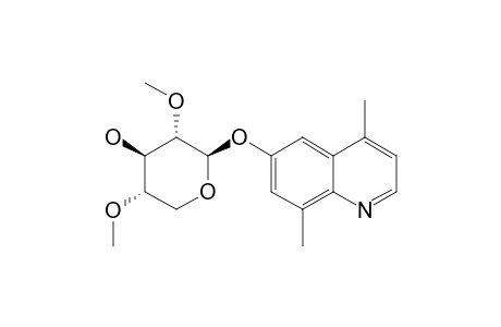 4,8-DIMETHYL-6-O-(2',4'-DI-O-METHYL-BETA-D-XYLOPYRANOSYL)-HYDROXYQUINOLINE