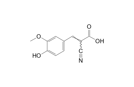 alpha-cyano-4-hydroxy-3-methoxycinnamic acid