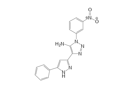 3-(3-nitrophenyl)-5-(3-phenyl-1H-pyrazol-5-yl)-1,2,3-triazol-4-amine