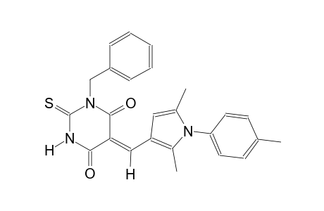 (5Z)-1-benzyl-5-{[2,5-dimethyl-1-(4-methylphenyl)-1H-pyrrol-3-yl]methylene}-2-thioxodihydro-4,6(1H,5H)-pyrimidinedione