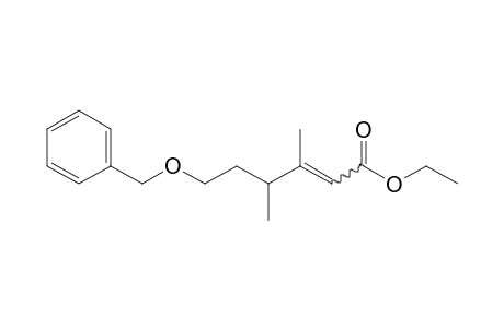 Ethyl (Z)-6-Benzyloxy-3,4-dimethyl-2-hexanoate