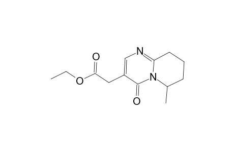 4H-Pyrido[1,2-a]pyrimidine-3-acetic acid, 6,7,8,9-tetrahydro-6-methyl-4-oxo-, ethyl ester