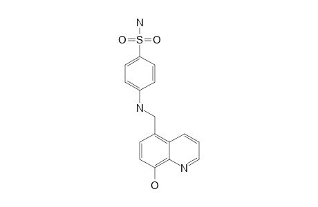 HQMABS;4-[[(8-HYDROXY-QUINOLIN-5-YL)-METHYL]-AMINO]-BENEZENE-SULFONAMIDE