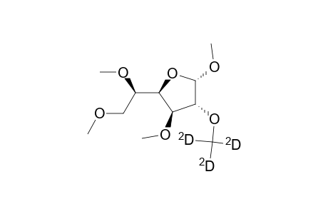 Methyl 3,5,6-tri-O-methyl-2-O-trideuteriomethyl-.alpha.-D-glucofuranoside
