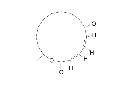 (2Z,4Z,6S,15R)-6-HYDROXYHEXADECA-2,4-DIEN-15-OLIDE