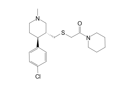 2-[(3R,4S)-4-(4-Chlorophenyl)-1-methyl-piperidin-3-ylmethylsulfanyl]-1-piperidin-1-yl-ethanone