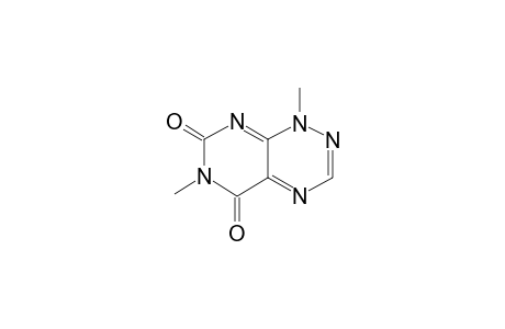 1,6-Dimethyl-5,7-dioxo-1,5,6,7-tetrahydropyrimido(5,4-e)-as-triazine-5,7(1H,6H)-dione