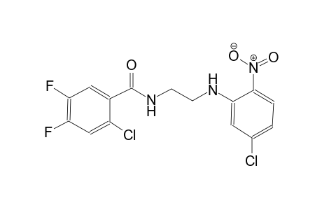 2-Chloro-N-[2-(5-chloro-2-nitroanilino)ethyl]-4,5-difluorobenzamide