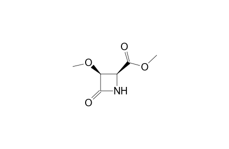 (2S,3S)-3-methoxy-4-oxo-2-azetidinecarboxylic acid methyl ester