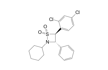 trans-2-Cyclohexyl-3-phenyl-4-(2,4-dichlorophenyl)-1,2-thiazetizine 1,1-dioxide