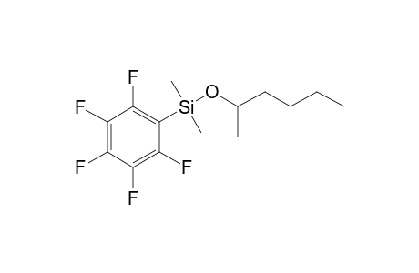 Hexan-2-ol, dimethylpentafluorophenylsilyl ether