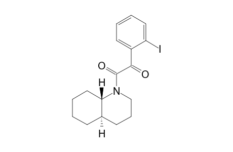 -(2-Iodophenyl)-2-(trans-octahydroquinolin-1(2H)-yl)ethane-1,2-dione