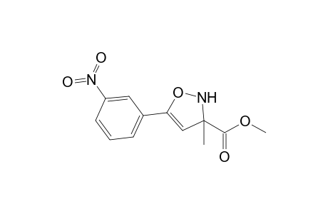 Methyl 5-(3-nitrophenyl)-3-methylisoxazoline-3-carboxylate