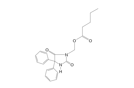 5,5-diphenyl-3-(hydroxymethyl)hydantoin, valerate (ester)
