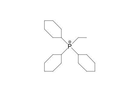 Ethyl-tricyclohexyl-phosphonium cation