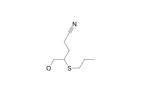 Pentanenitrile, 5-hydroxy-4-(propylthio)-