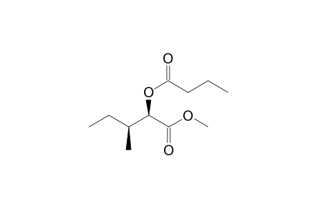 Methyl (2rs, 3sr)-2-butanoyloxy-3-methylpentanoate