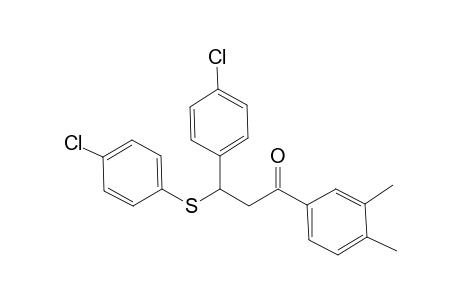 Propan-1-one, 3-(4-chlorophenyl)-3-(4-chlorophenylthio)-1-(3,4-dimethylphenyl)-