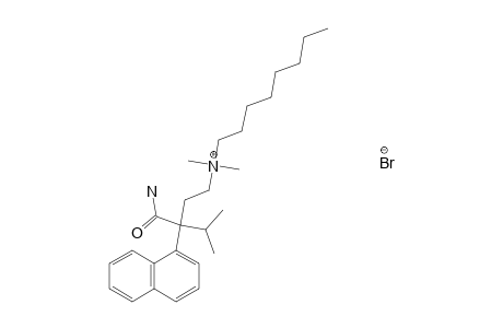 [3-CARBAMOYL-4-METHYL-3-(1-NAPHTHYL)PENTYL]DIMETHYLOCTYLAMMONIUM BROMIDE