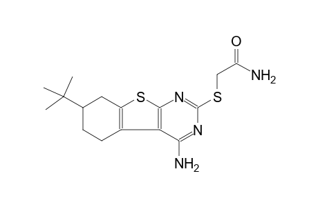 2-[(4-amino-7-tert-butyl-5,6,7,8-tetrahydro[1]benzothieno[2,3-d]pyrimidin-2-yl)sulfanyl]acetamide