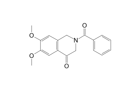 1,2,3,4-Tetrahydroisoquinolin-4-one, N-benzoyl-6,7-dimethoxy-