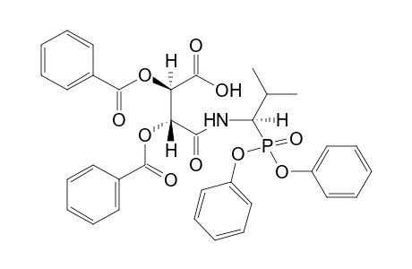 2,3-dihydroxy-N-(2-methyl-1-phosphonopropyl)succinamic acid, p,p-diphenyl ester, dibenzoate (ester)