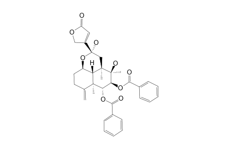 SCUPONTIN-G;(12R)-6-ALPHA,7-BETA-BIS-(BENZOYLOXY)-1-BETA,12-EPOXY-8-BETA,12-ALPHA-DIHYDROXYNEOClERODA-4(18),13-DIEN-15,16-OLIDE