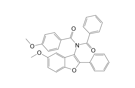 N-Benzoyl-4-methoxy-N-(5-methoxy-2-phenylbenzofuran-3-yl)-benzamide