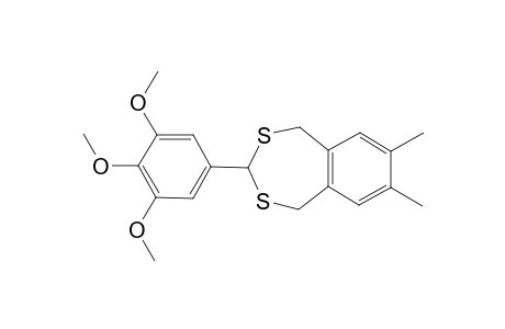 1,5-dihydro-7,8-dimethyl-3-(3,4,5-trimethoxyphenyl)-3H-2,4-benzodithiepin