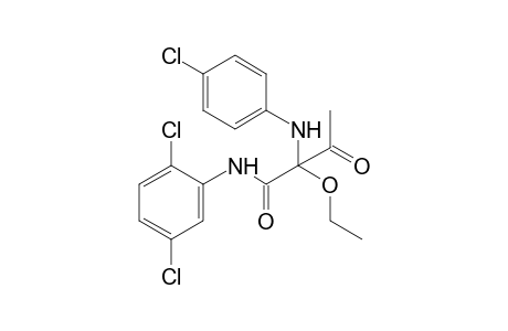 2-(p-chloroanilino)-2',5'-dichloro-2-ethoxyacetoacetanilide