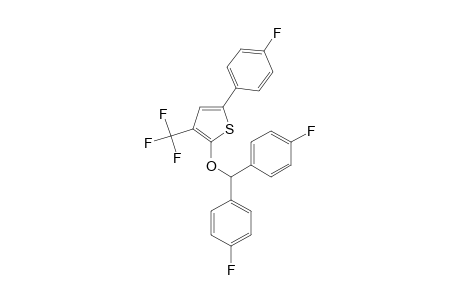 2-(4,4'-DIFLUOROBENZHYDRYLOXY)-5-(4-FLUOROPHENYL)-3-TRIFLUOROMETHYLTHIOPHENE