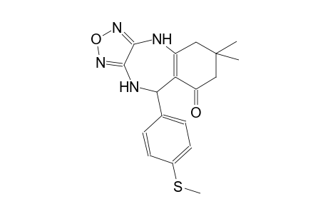 4H-[1,2,5]oxadiazolo[3,4-b][1,4]benzodiazepin-8(5H)-one, 6,7,9,10-tetrahydro-6,6-dimethyl-9-[4-(methylthio)phenyl]-