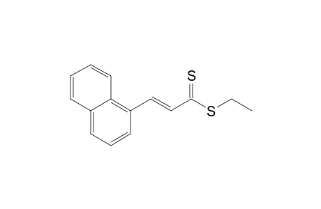 Ethyl (E)- 3-(1-naphthyl)propenedithioate