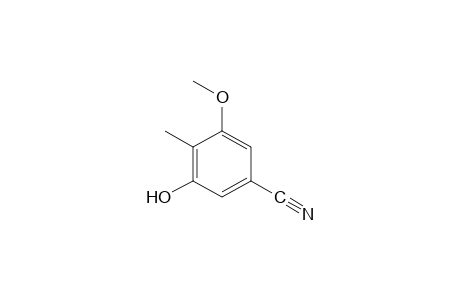 5-hydroxy-4-methyl-m-anisonitrile