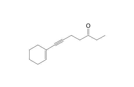 7-Cyclohexenyl-6-heptyn-3-one