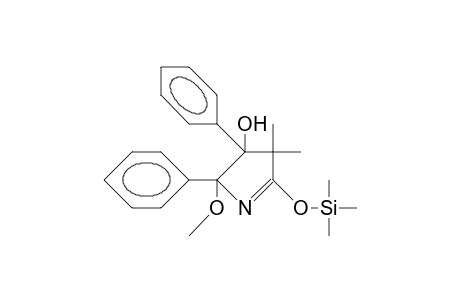 3,4-Dihydro-2-methoxy-4,4-dimethyl-2,3-diphenyl-5-trimethylsilyloxy-3H-pyrrol-3-ol