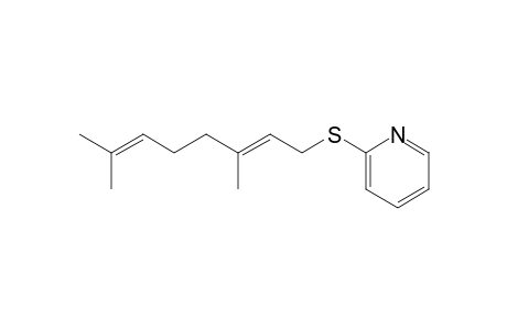 (2E)-3,7-Dimethyl-2,6-octadienyl 2-pyridinyl sulfide