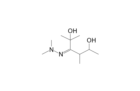 3-(Dimethylhydrazono)-2,4-dimethylhexane-2,5-diol
