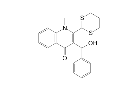 2-(1,3-Dithian-2-yl)-3-(.alpha,-hydroxybenzyl)-1-methylquinolin-4(1H)-one