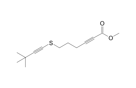 Methyl 6-(3,3-Dimethyl-1-butynylthio)-2-hexynoate