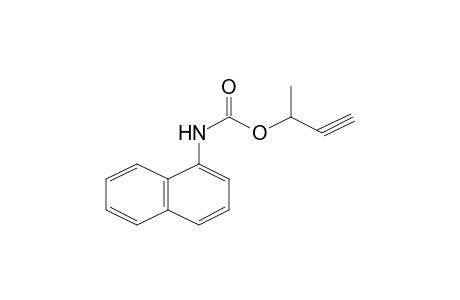 Carbamic acid, N-(1-naphthyl)-, 1-butyn-3-yl ester
